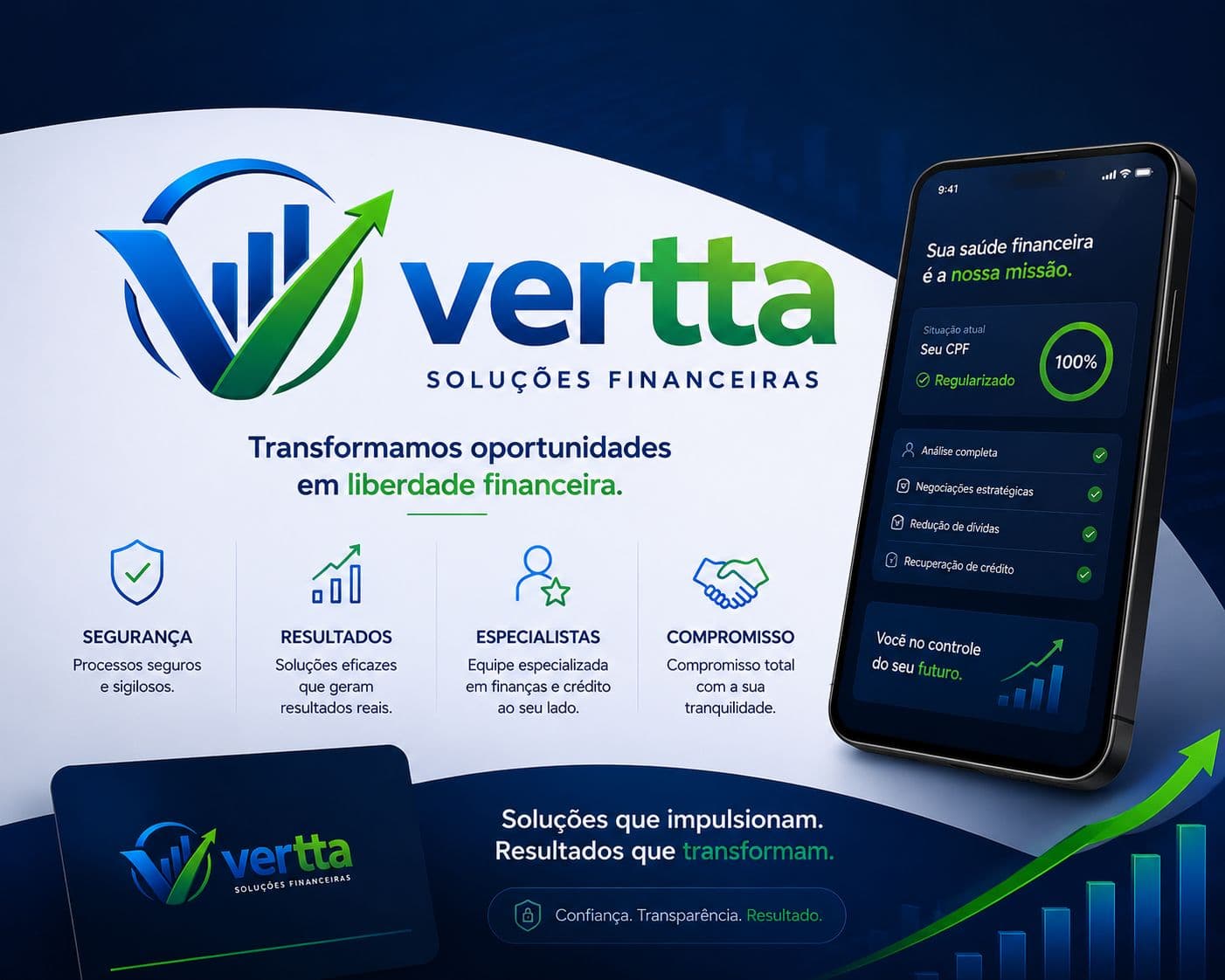 VERTTA soluções financeiras, CPF regularizado, redução de dívidas e recuperação de crédito